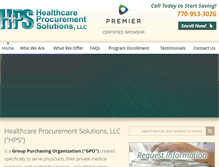 Tablet Screenshot of healthcareprocurement.com